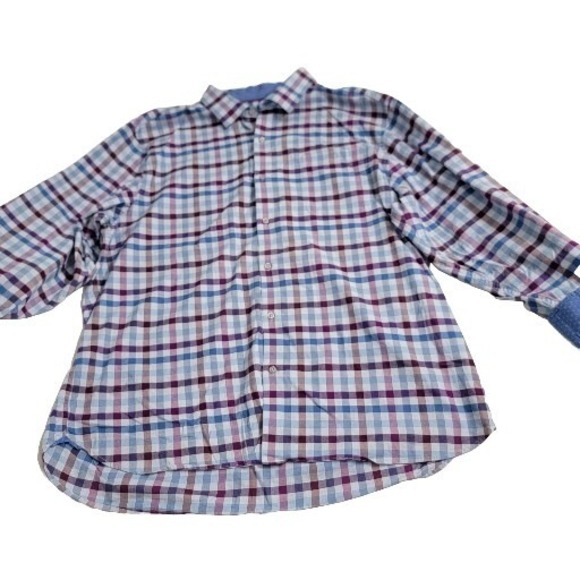 Tommy Bahama Canyon Beach Rancho  Check Plaid Flip Cuff Shirt L/S Men's XXL /TTG - Picture 1 of 13